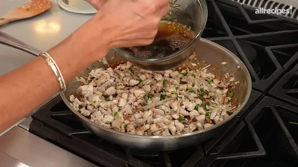 Add the sauce in two stages